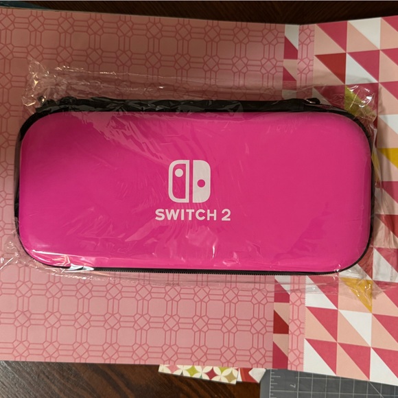 Pink Carrying and Accessory Case Nintendo Switch 2 - Picture 4 of 6